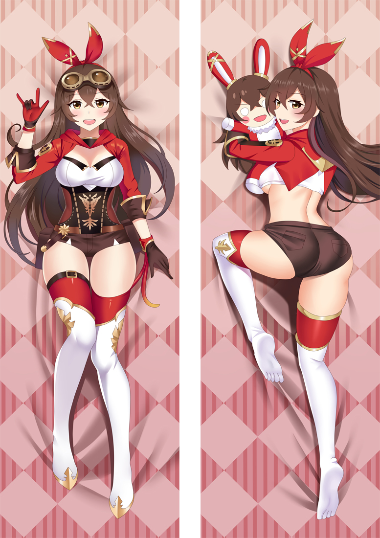 Genshin Impact Amber Anime Dakimakura Japanese Hugging Body PillowCover