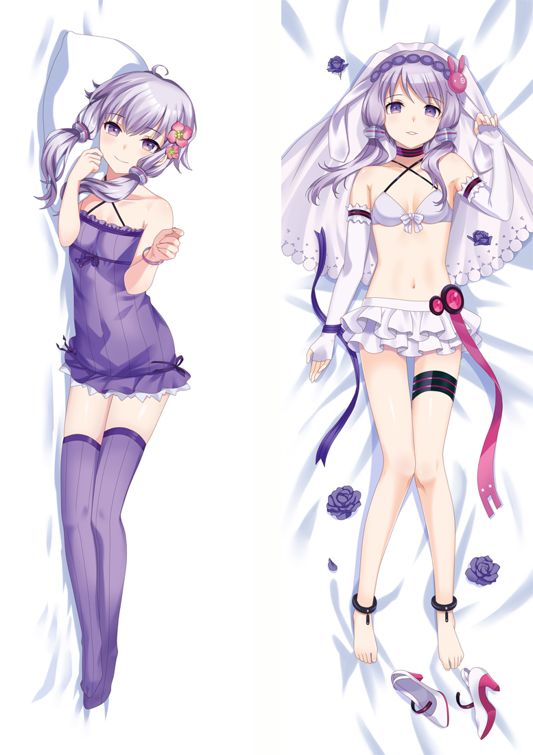 VOCALOID Yuzuki Yukari - Kizuna Akari Anime Dakimakura Japanese Love Body Pillow Cover