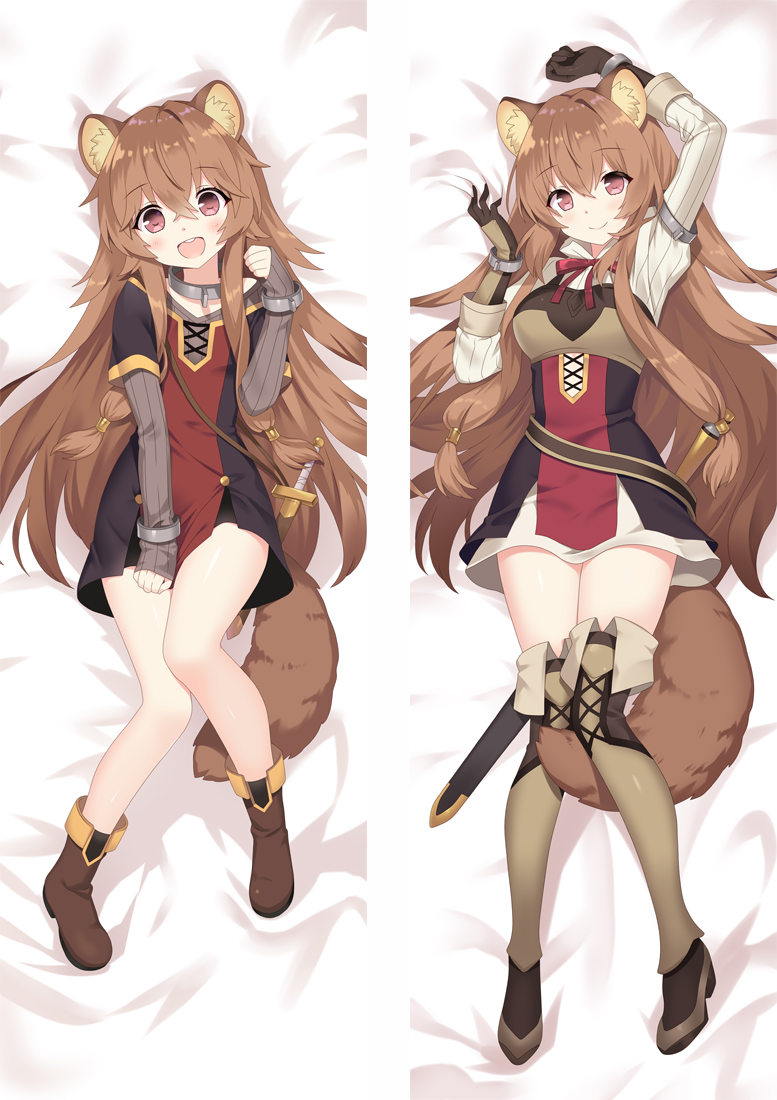 The Rising of the Shield Hero The Manga Companion Raphtalia Dakimakura 3d pillow japanese anime pillowcase