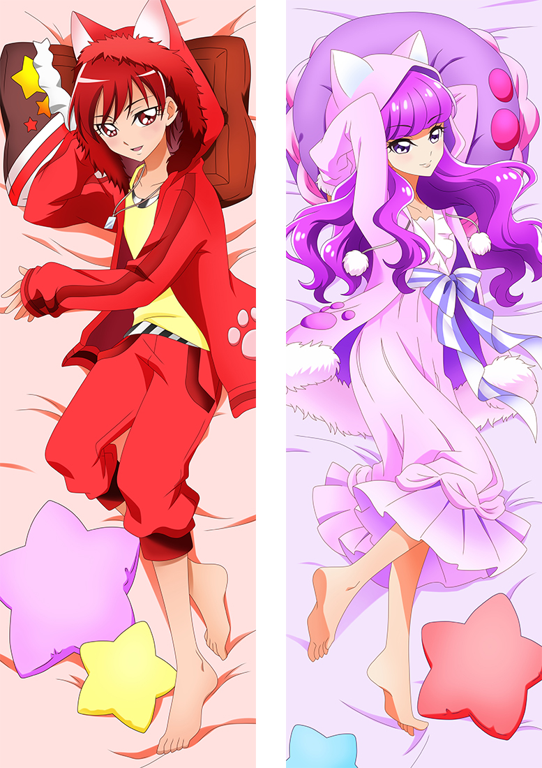 Pretty Cure Yukari Kotozume & Akira Kenjou Anime Dakimakura Hugging Body PillowCases