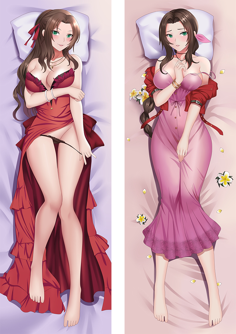 Final Fantasy Aerith Gainsborough Anime Dakimakura Hugging Body PillowCases