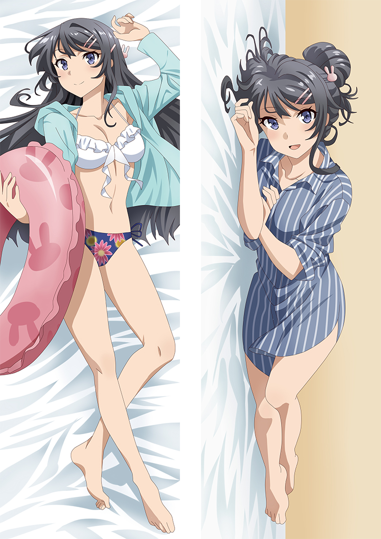 Rascal Does Not Dream of Bunny Girl Senpai Sakurajima Mai Anime Dakimakura Hugging Body PillowCases