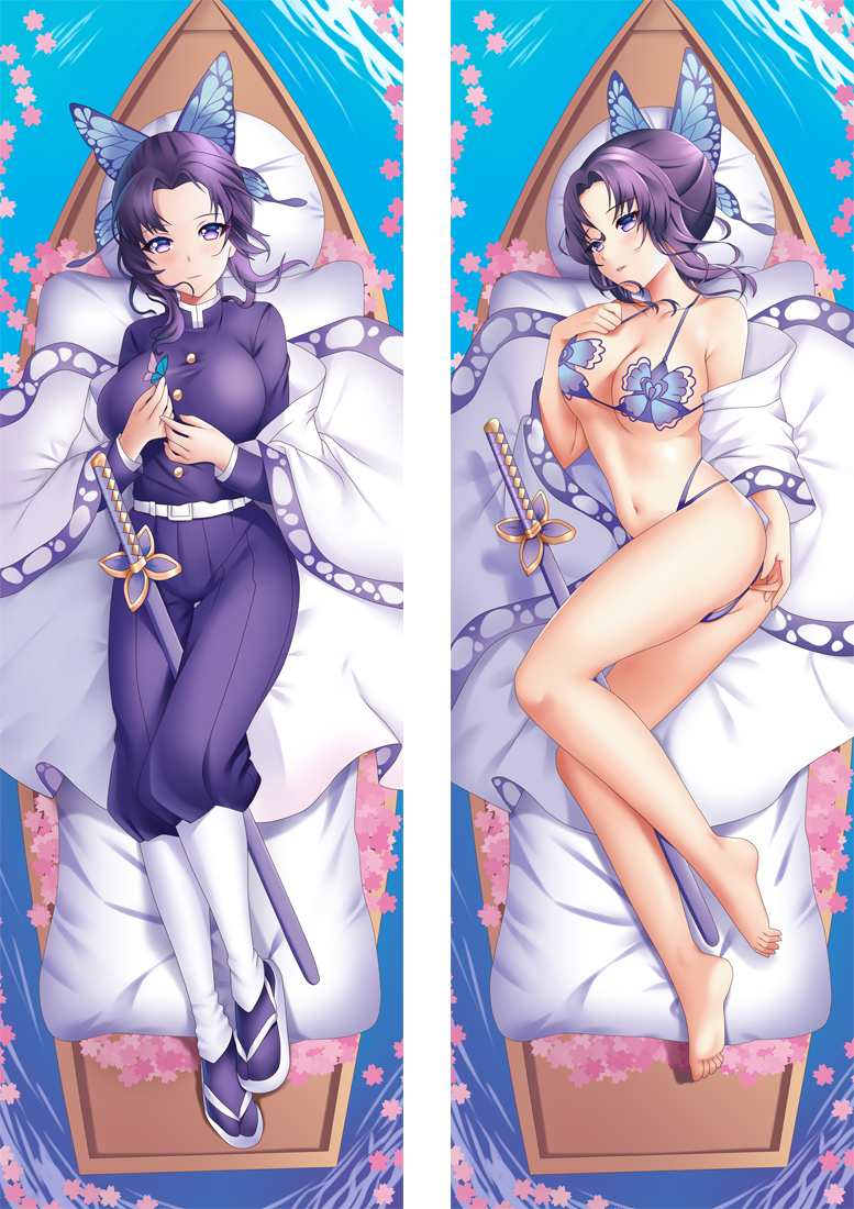 Demon Slayer Kimetsu no Yaiba Kochou Shinobu Full body waifu japanese anime pillowcases