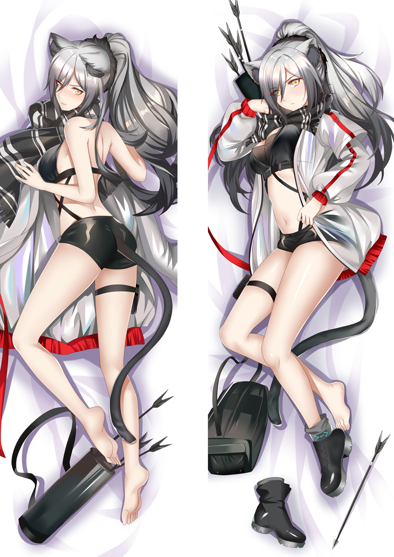 Arknights Schwarz Full body waifu japanese anime pillowcases