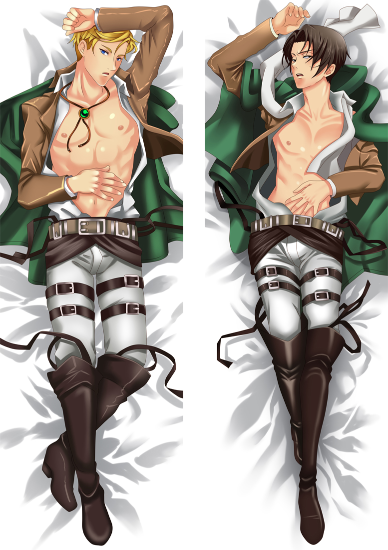 Attack on Titan Erwin & Levi Anime Dakimakura Japanese Hugging Body PillowCover