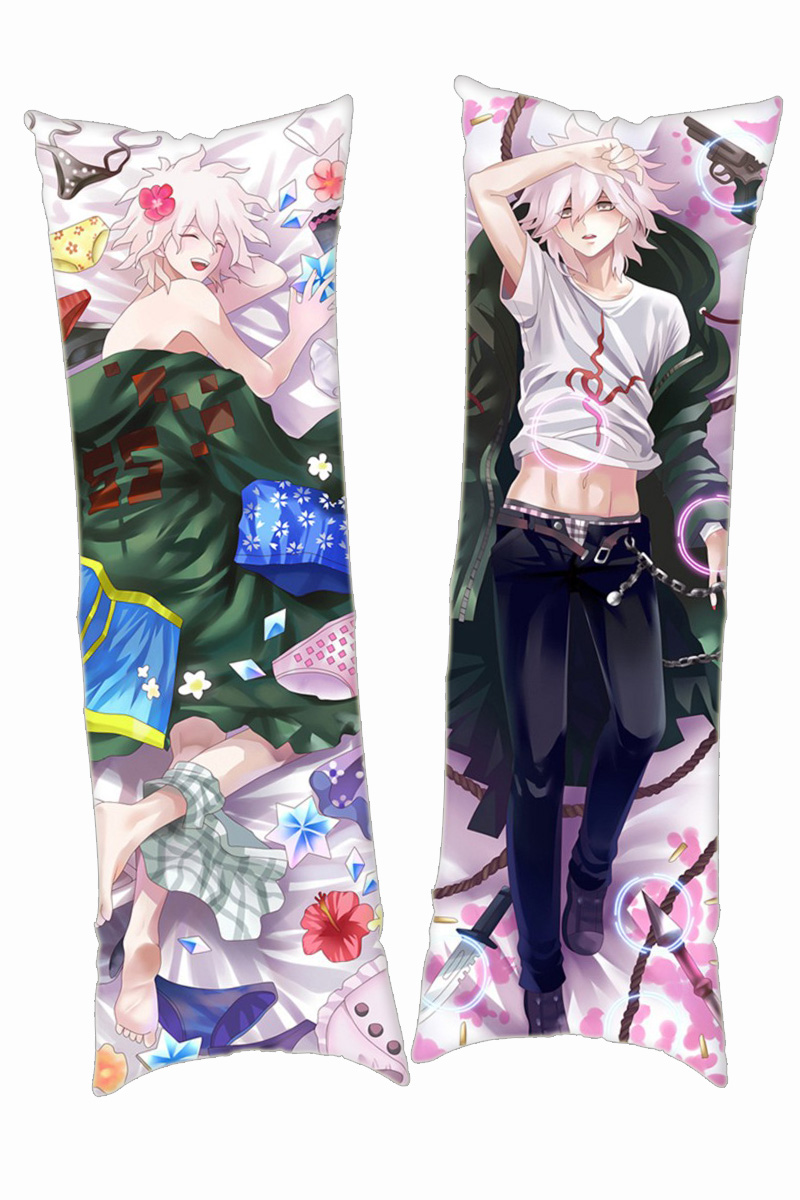 (2-4days delivery)Nagito Komaeda 150x50cm(59in x 19.6in)Peach Skin Pillowcase