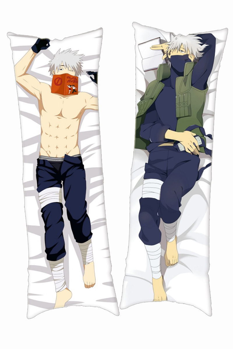 (2-4days delivery)NARUTO Kakashi Hatake 150x50cm(59in x 19.6in)Peach Skin Pillowcase