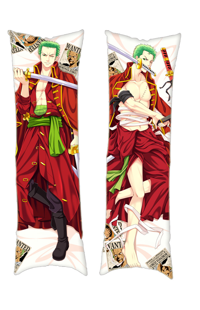 (2-4days delivery)One Piece Roronoa Zoro 150x50cm(59in x 19.6in)Peach Skin Pillowcase