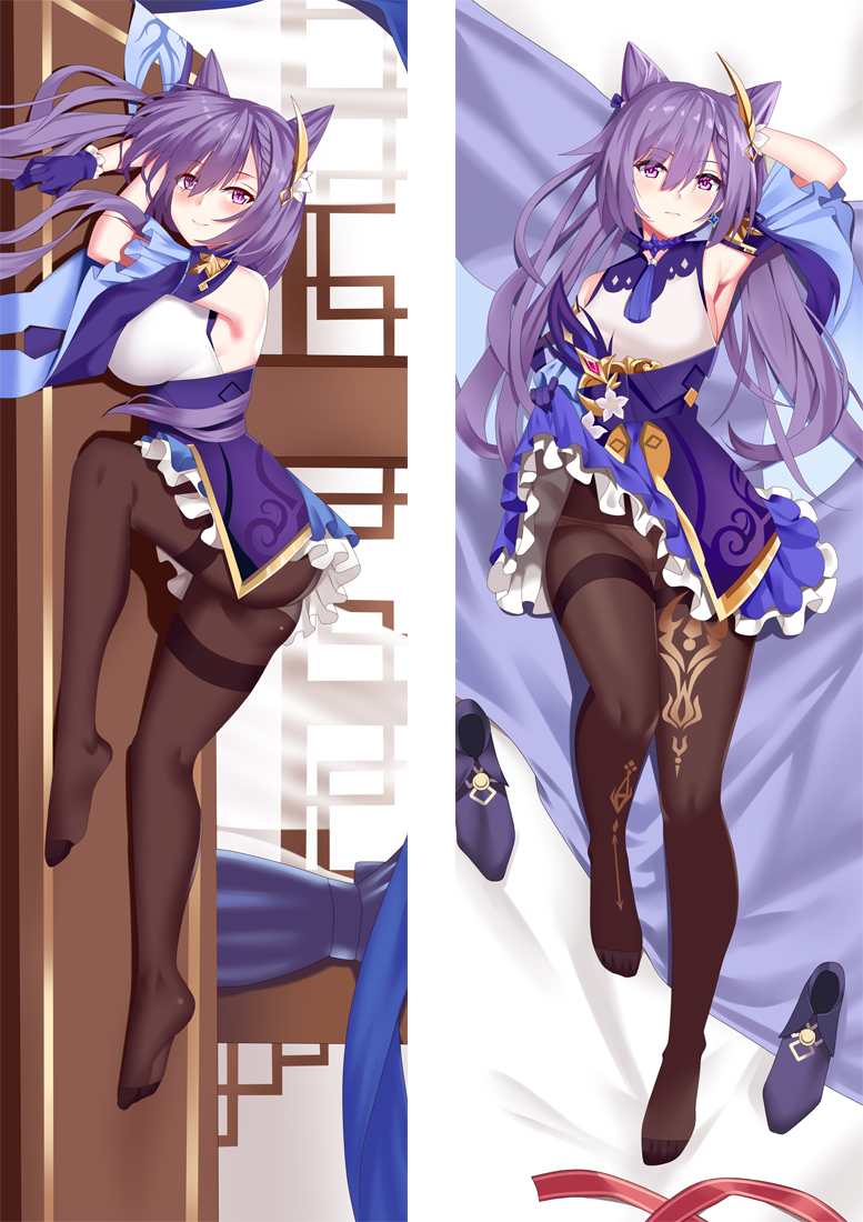 Genshin Impact Keqing Anime Dakimakura Japanese Hugging Body PillowCases