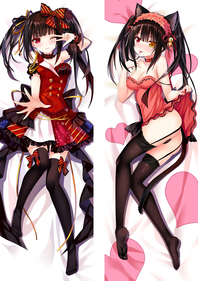 Date A Live Tokisaki Kurumi Nightmare Anime Dakimakura Japanese Hugging Body PillowCases