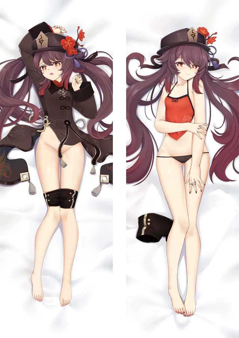 Hu Tao Genshin Impact Anime Dakimakura Japanese Hugging Body PillowCover