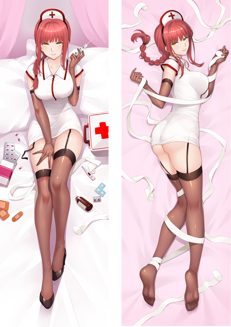 Chainsaw Man Makima Nurse Uniform Dakimakura 3d pillow japanese anime pillowcases