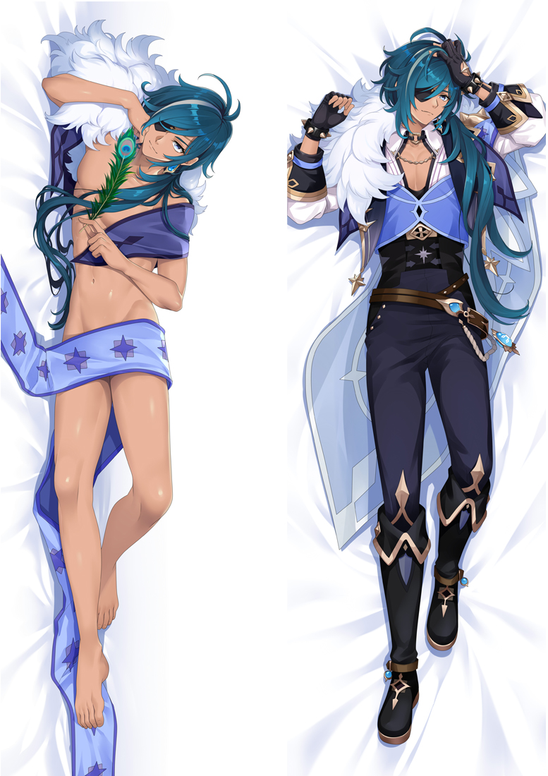 Genshin Impact Kaeya Anime Dakimakura Japanese Hugging Body PillowCover