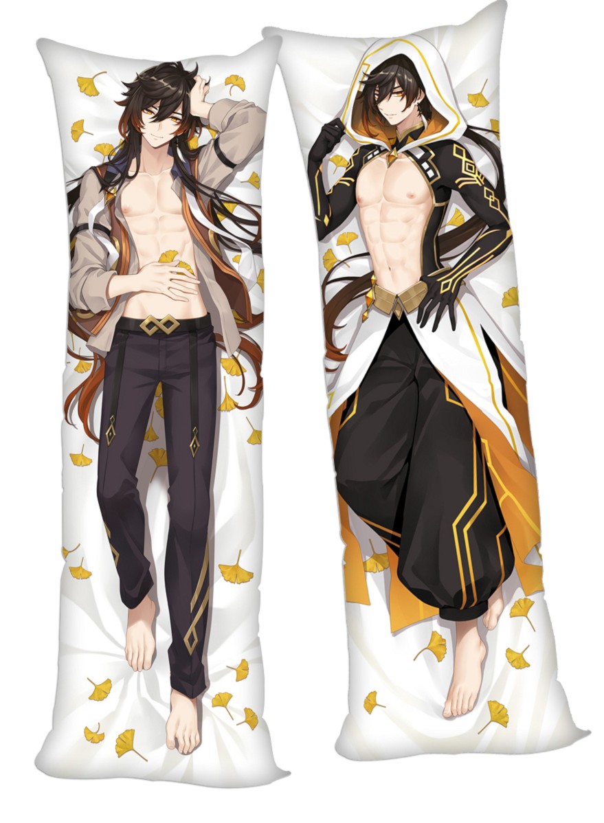 Genshin Impact Zhongli Anime Dakimakura 3d Pillow Japanese Lover Pillow