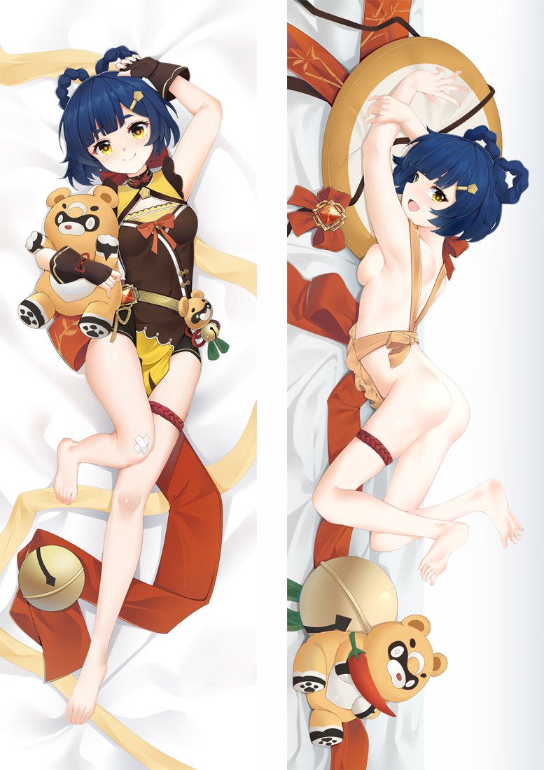 Genshin Impact Xiang Ling Anime Dakimakura 3d Pillow Japanese Lover Pillow