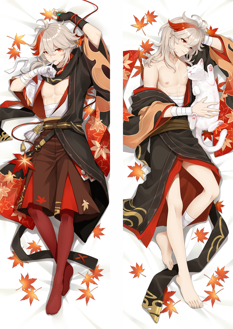 Kaedehara Kazuha Genshin Impact Anime Dakimakura 3d Pillow Japanese Lover Pillow