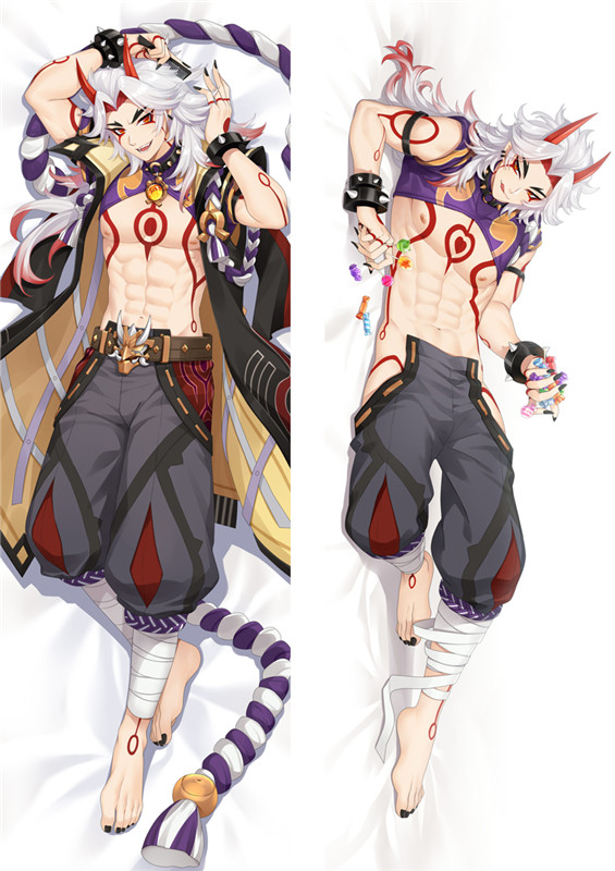 Arataki Itto Genshin Impact Anime Dakimakura Pillow 3D Japanese Lover Pillow