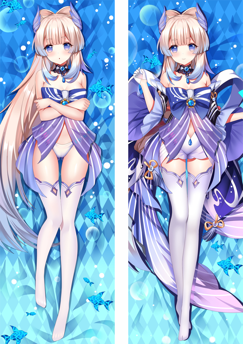 Sangonomiya Kokomi Genshin Impact Anime Dakimakura 3d Pillow Japanese Lover Pillow