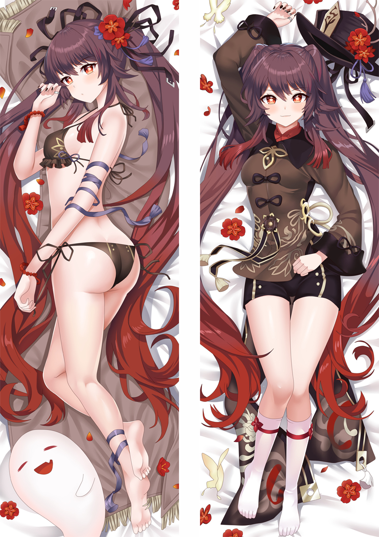 Genshin Impact Hutao Anime Dakimakura 3d Pillow Japanese Lover Pillow