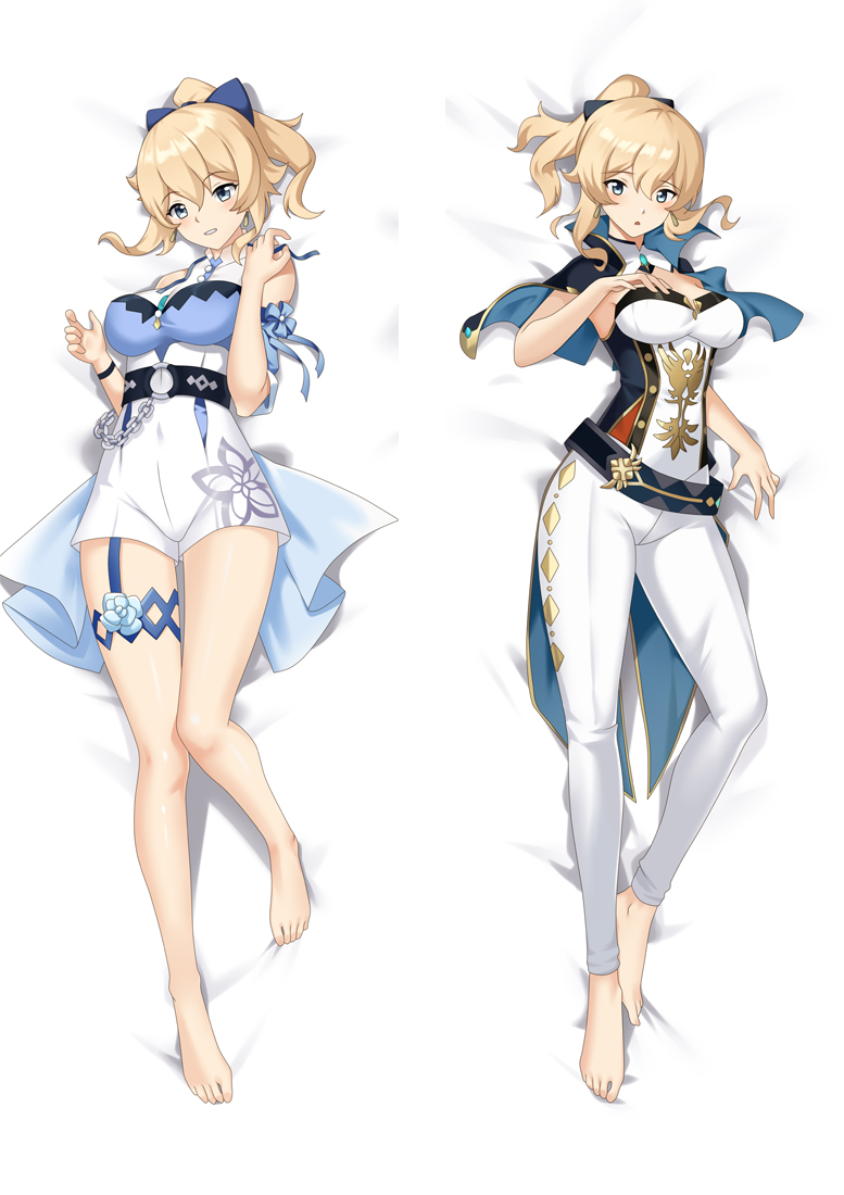 Jean Genshin Impact Anime Dakimakura 3d Pillow Japanese Lover Pillow