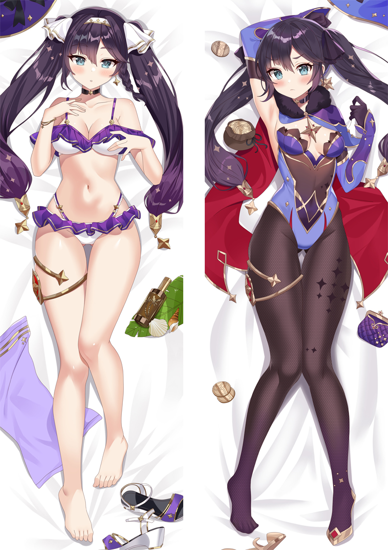 Genshin Impact Mona Anime Dakimakura 3d Pillow Japanese Lover Pillow