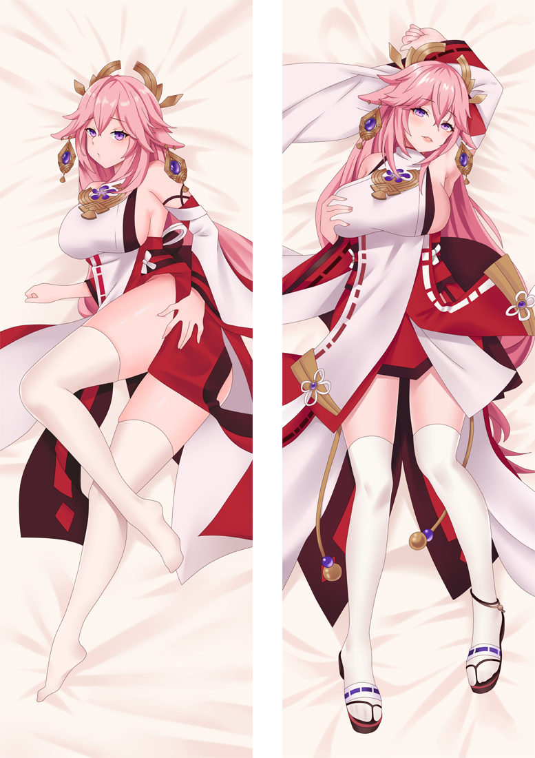 Yae Miko Genshin Impact Anime Dakimakura 3d Pillow Japanese Lover Pillow