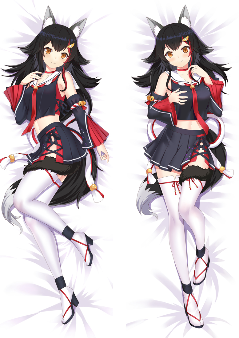 Hololive Virtual Youtuber Ookami Mio Anime Dakimakura 3d Pillow Japanese Lover Pillow