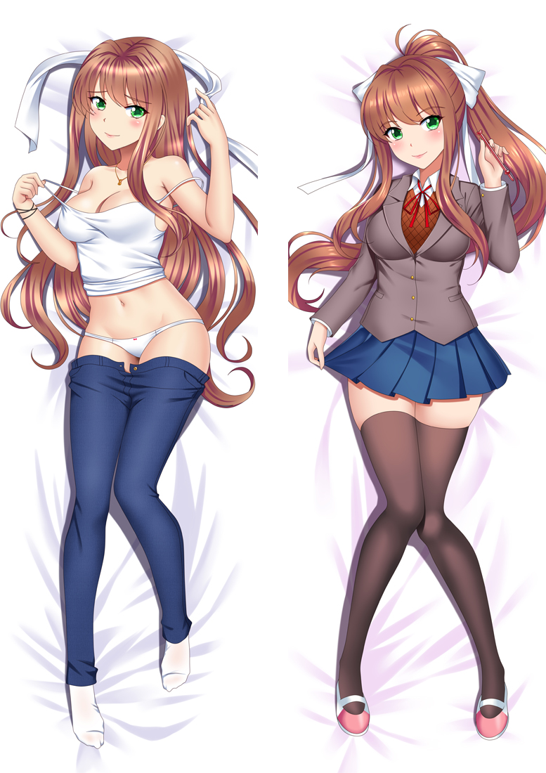 Doki Doki Literature Club! Monika Anime Dakimakura Pillow 3D Japanese Lover Pillow