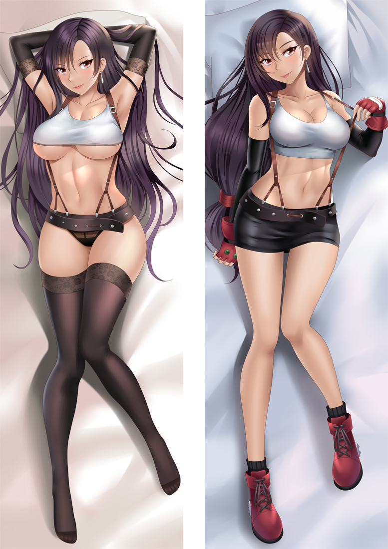 Final Fantasy Tifa Lockhart Anime Dakimakura Pillow 3D Japanese Lover Pillow