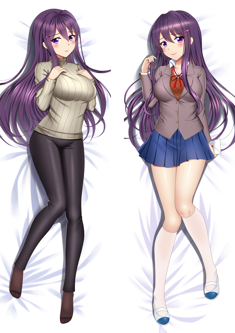 Doki Doki Literature Club! Yuri Anime Dakimakura Pillow 3D Japanese Lover Pillow