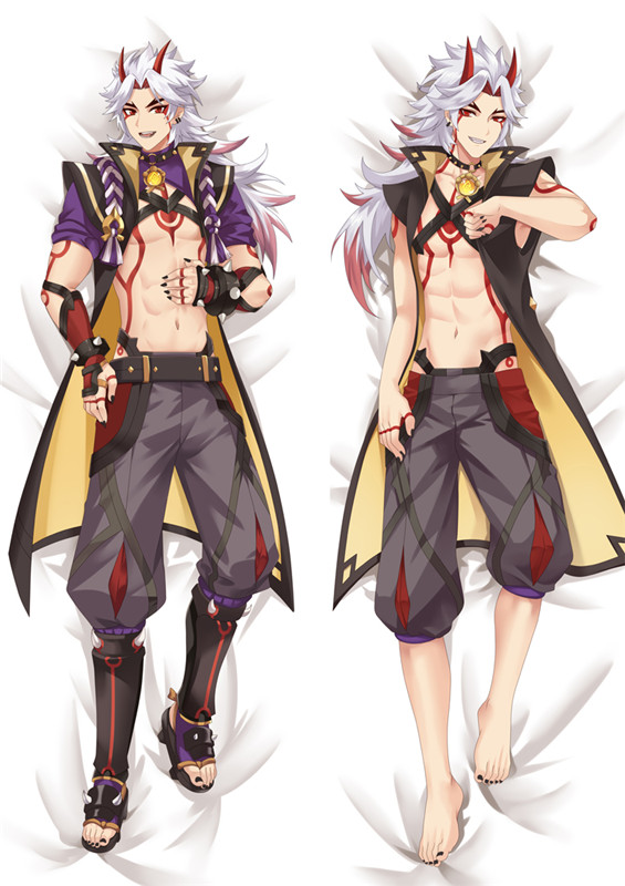 Genshin Impact Arataki Itto Anime Dakimakura Pillow 3D Japanese Lover Pillow