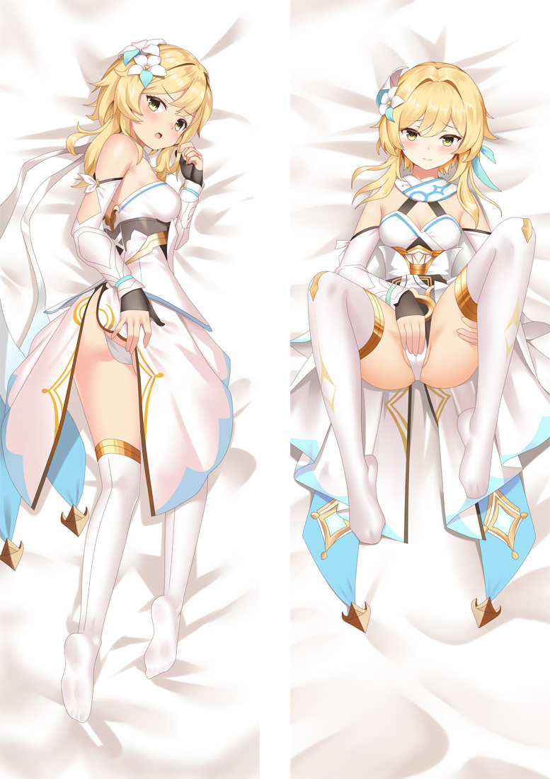 Genshin Impact Lumine Anime Dakimakura Pillow Japanese Hugging Body Pillowcase