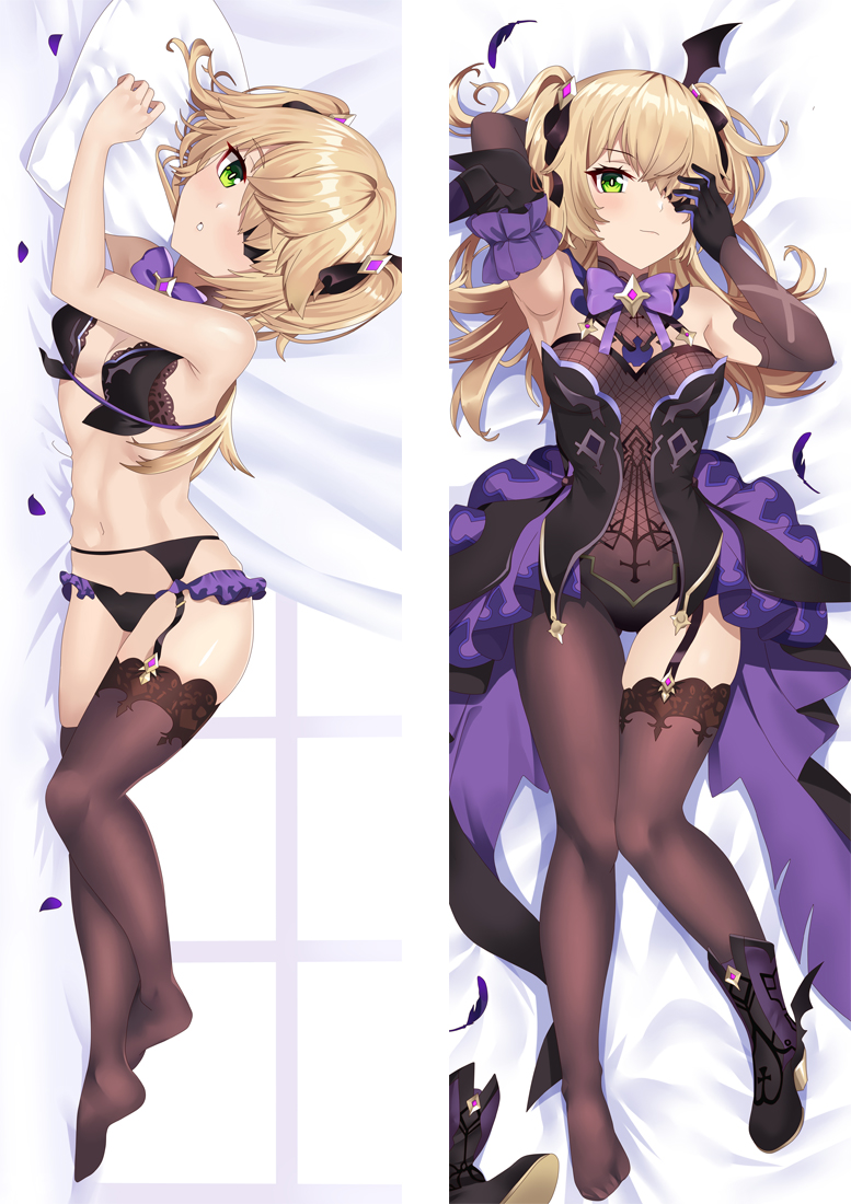 Genshin Impact Fischl Anime Dakimakura Pillow Japanese Hugging Body Pillowcase