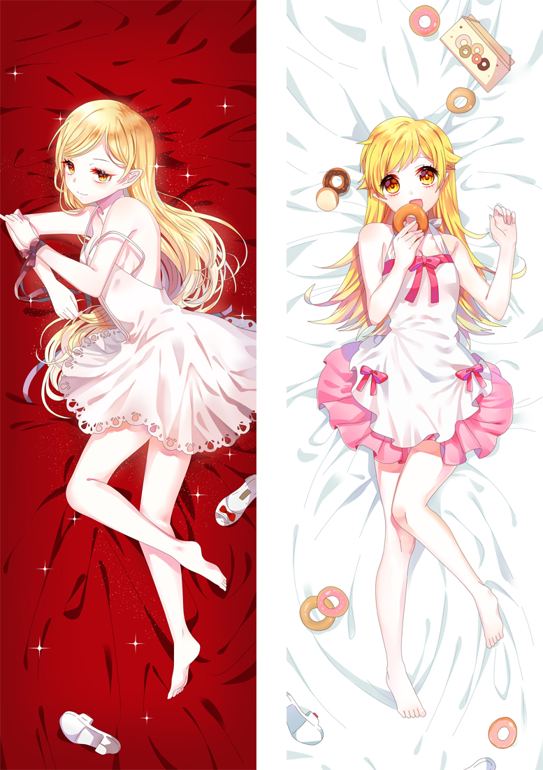 Bakemonogatari Shinobu Oshino Anime Dakimakura Pillow Japanese Hugging Body Pillowcase