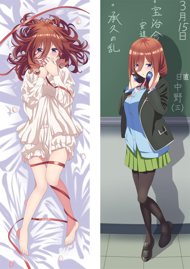 The Quintessential Quintuplets Nakano Miku Anime Dakimakura Japanese Hugging Body Pillowcases