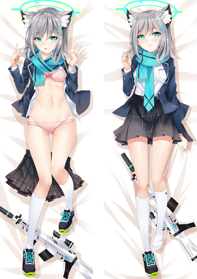 Blue Archive Shiroko Anime Dakimakura Japanese Hugging Body PillowCover