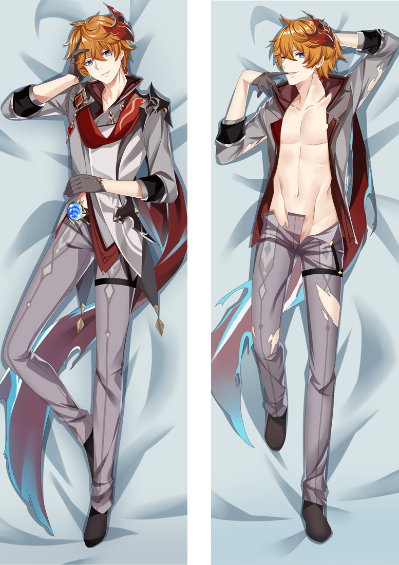 Genshin Impact Tartaglia Dakimakura 3d pillow japanese anime pillowcases