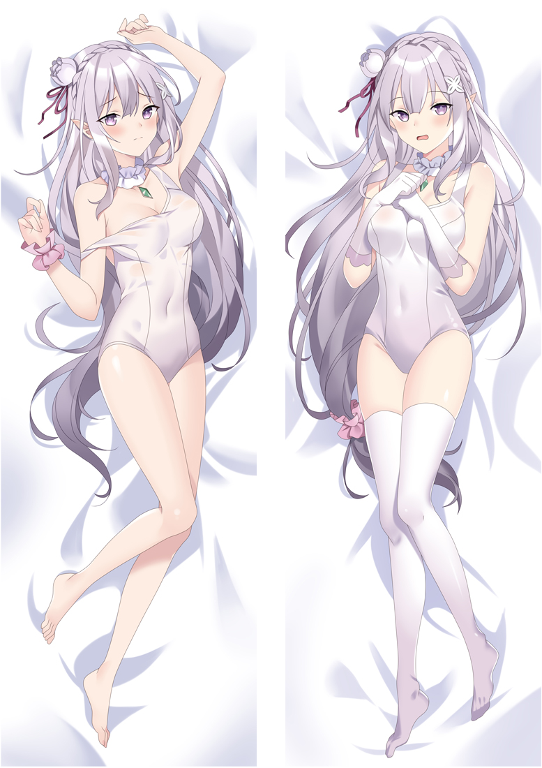 ReZero Starting Life in Another World Emilia Dakimakura 3d pillow japanese anime pillowcases