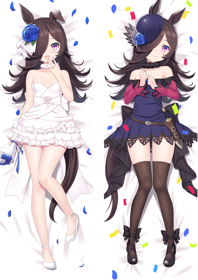 Uma Musume Pretty Derby Rice Shower Anime Dakimakura Japanese Hugging Body PillowCover