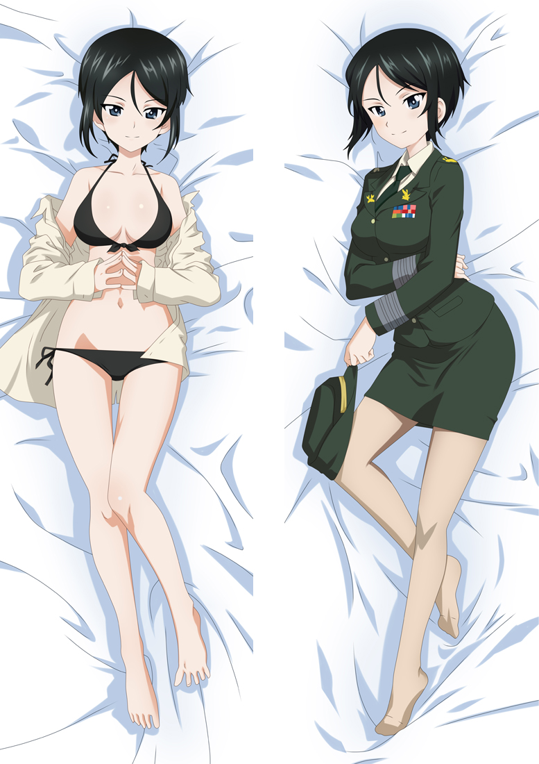 Girls und Panzer Rumi Anime Dakimakura Japanese Hugging Body PillowCover