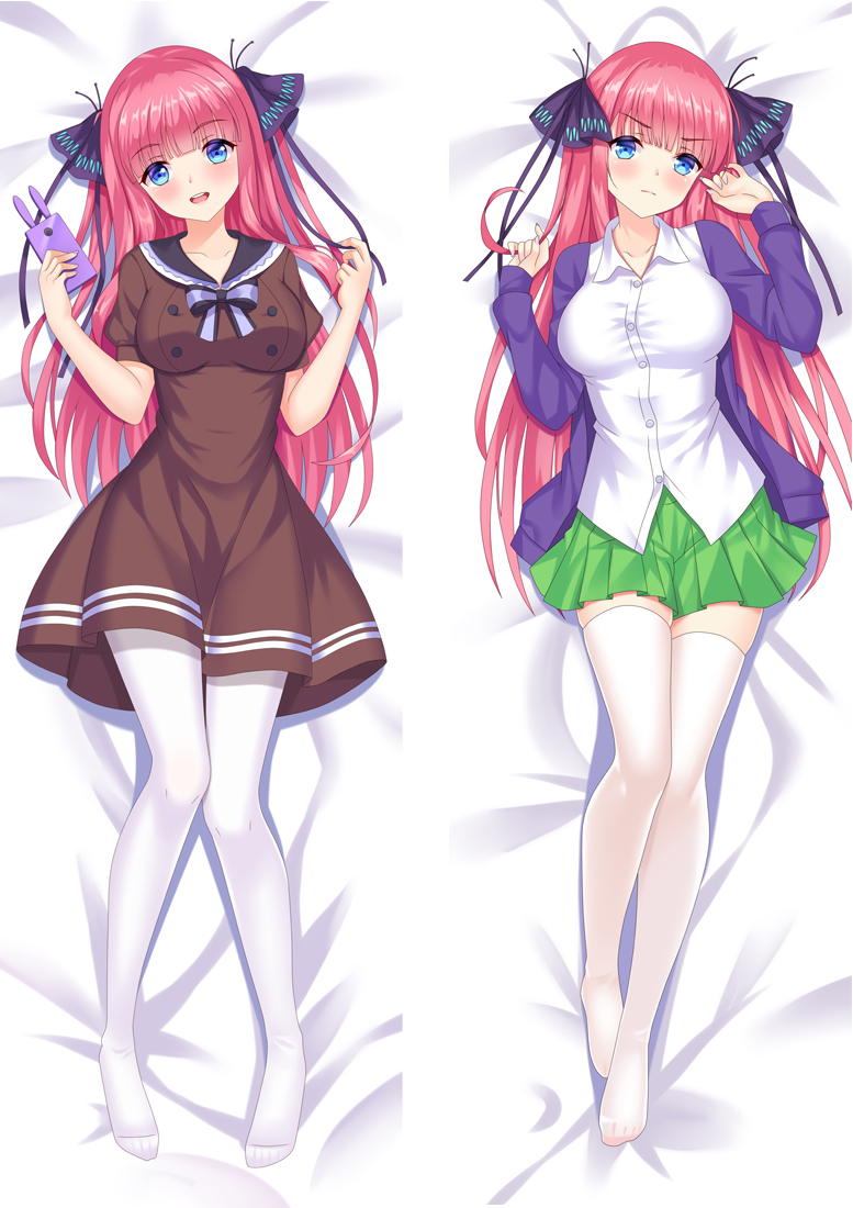 The Quintessential Quintuplets Nakano Nino Anime Dakimakura Japanese Hugging Body PillowCover