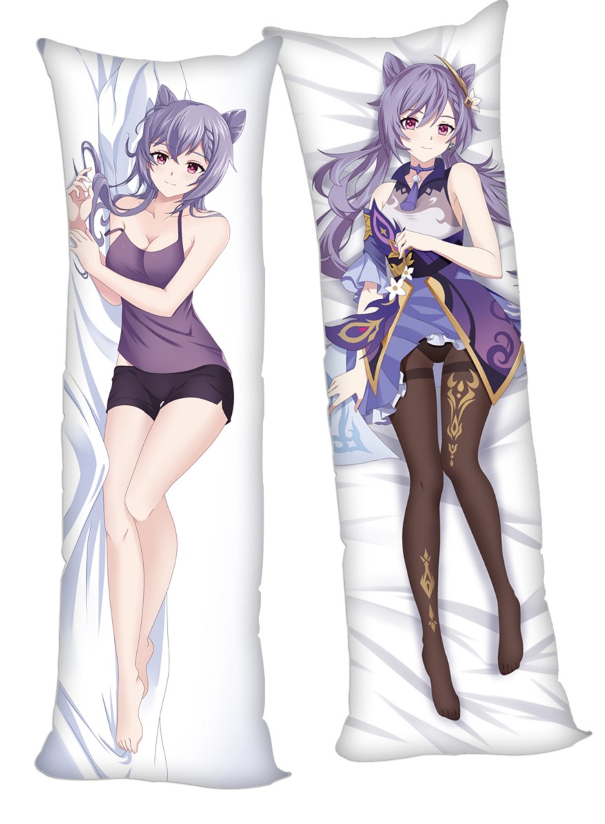 Genshin Impact Keqing Anime Dakimakura 3d Pillow Japanese Lover Pillow