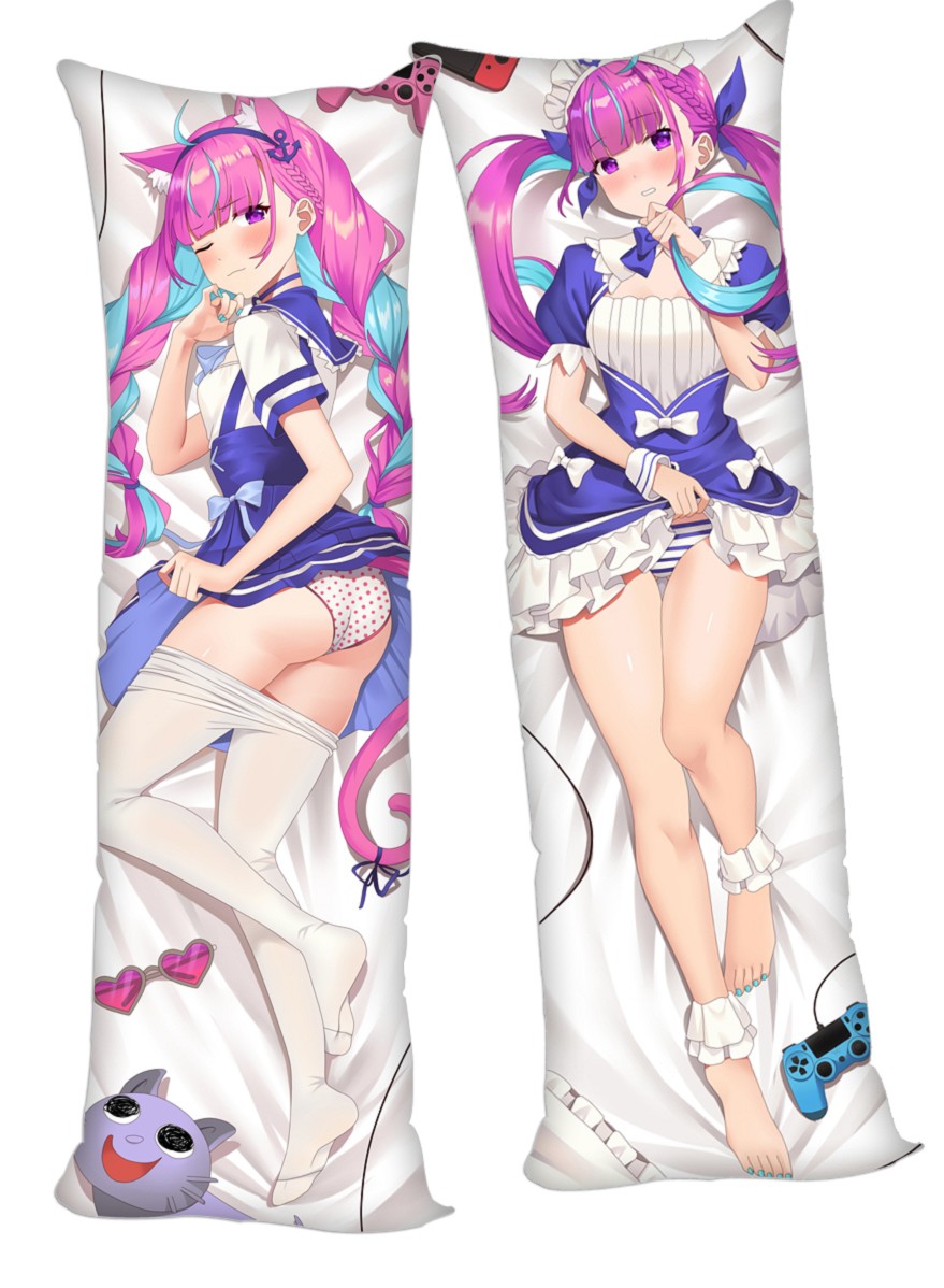 Virtual Youtuber Minato Aqua Anime Dakimakura 3d Pillow Japanese Lover Pillow