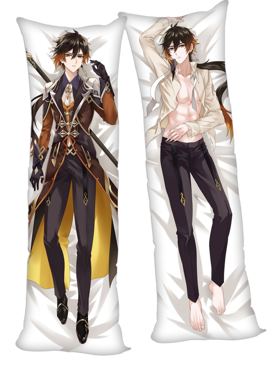 Genshin Impact Zhongli Anime Dakimakura 3d Pillow Japanese Lover Pillow