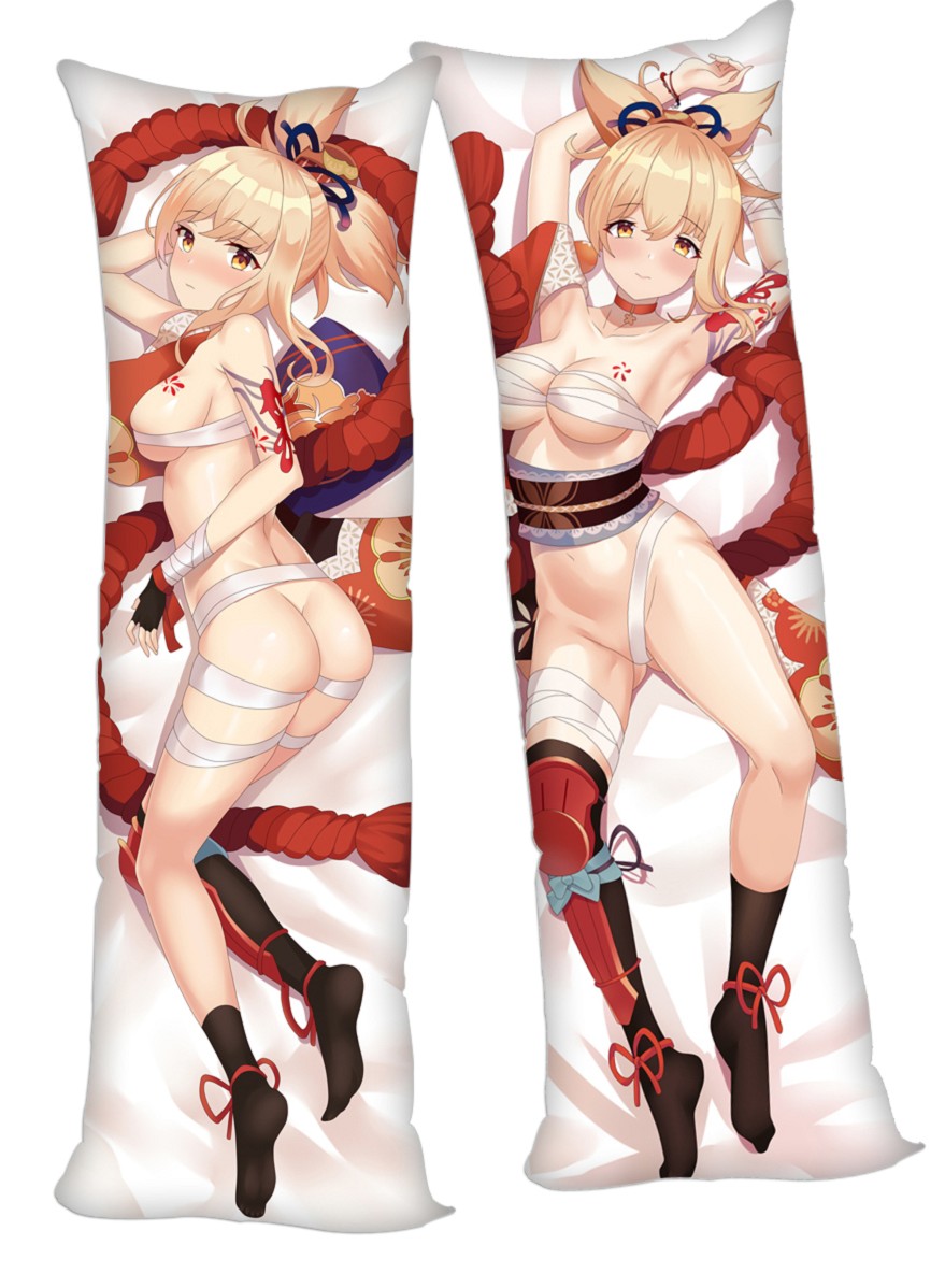 Genshin Impact YOIMIYA Anime Dakimakura 3d Pillow Japanese Lover Pillow