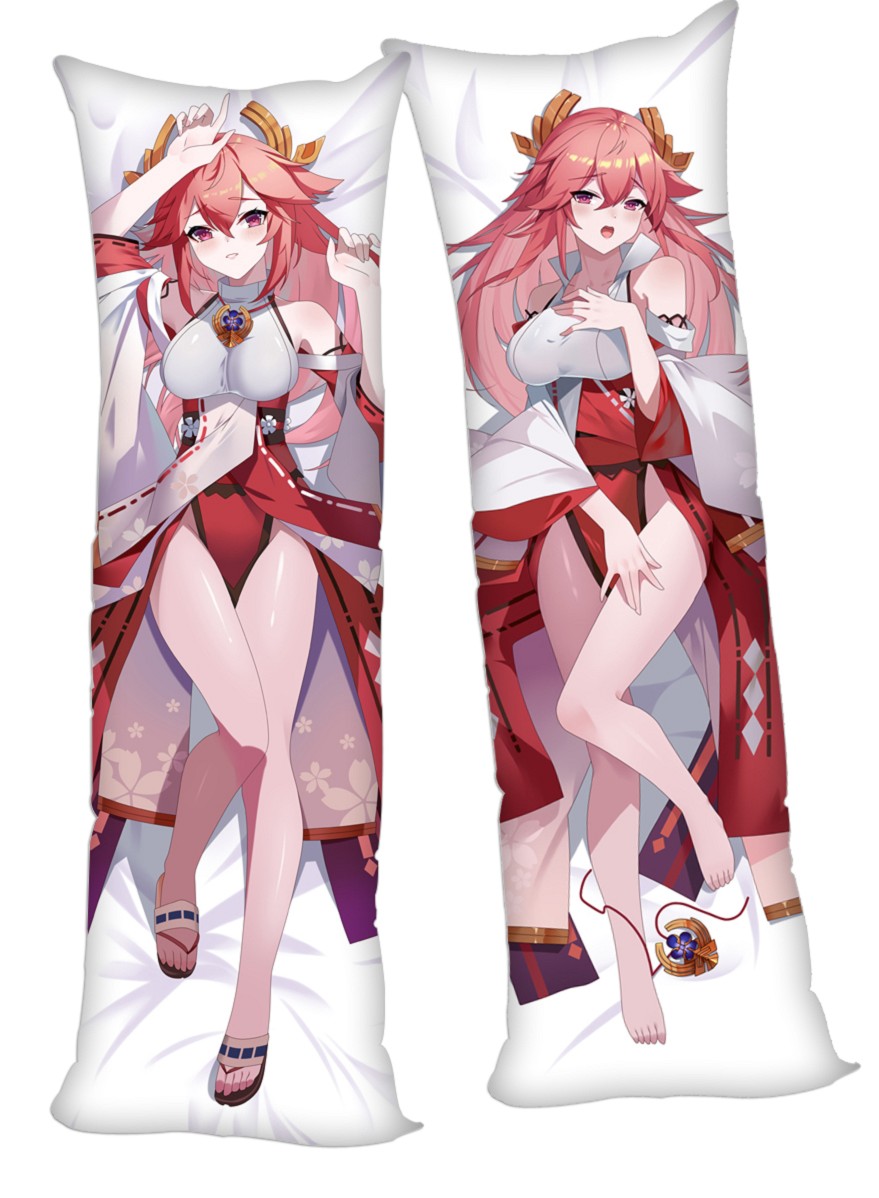 Genshin Impact Yae Miko Anime Dakimakura 3d Pillow Japanese Lover Pillow