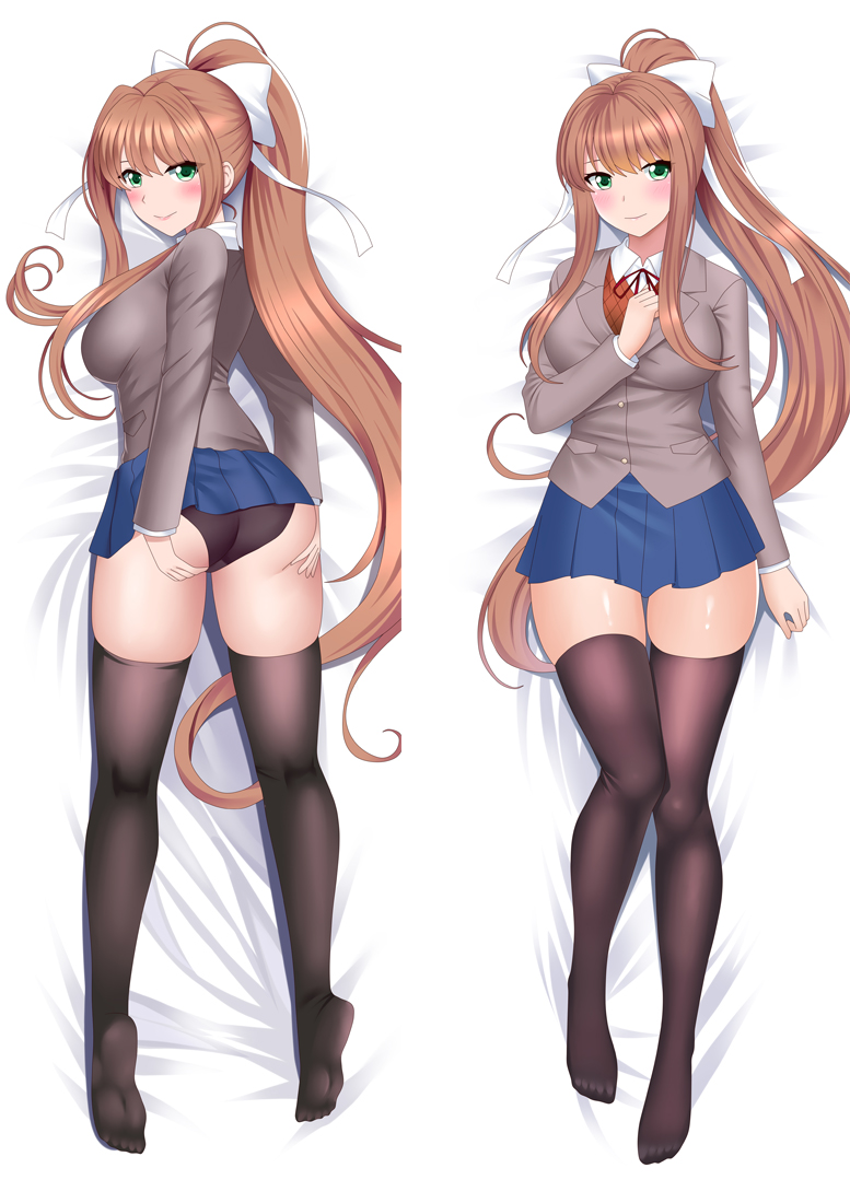 Doki Doki Literature Club! Monika Anime Dakimakura 3d Pillow Japanese Lover Pillow