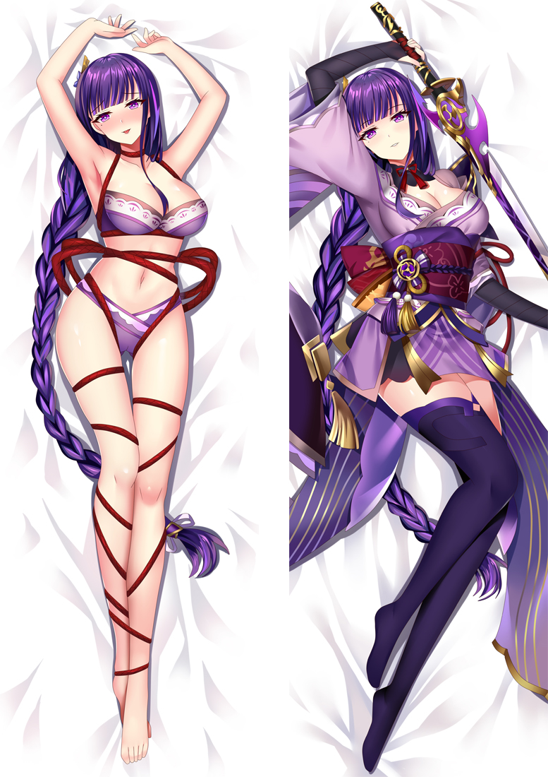 Genshin Impact Baal Anime Dakimakura 3d Pillow Japanese Lover Pillow