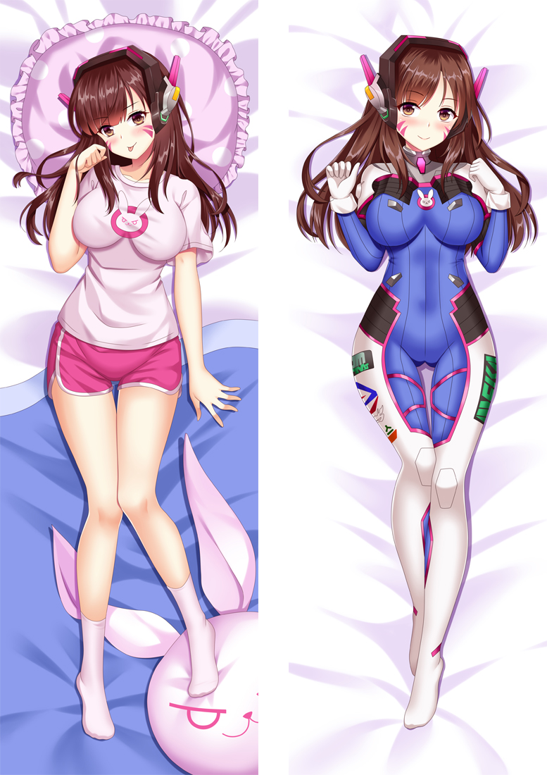 Overwatch D.VA Anime Dakimakura 3d Pillow Japanese Lover Pillow