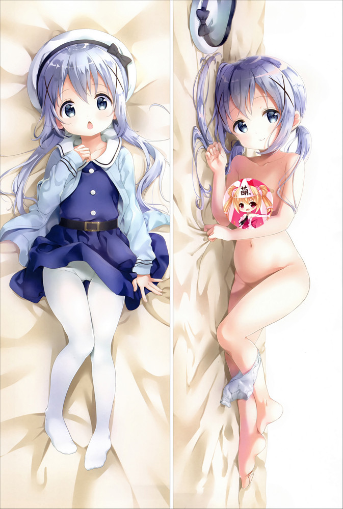 Is the Order a Rabbit Chino Kafu Full body waifu japanese anime pillowcases